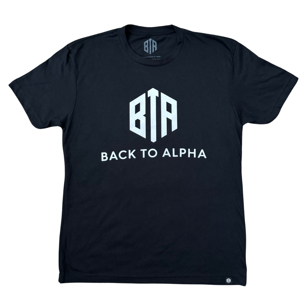 White/White Back To Alpha Essentials Tee
