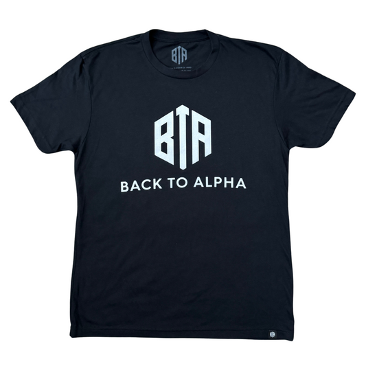White/White Back To Alpha Essentials Tee